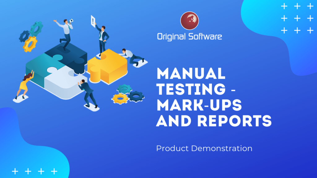 Original-Software-Manual Testing - mark-ups and reports-video-image