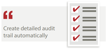 Infor M3 upgrade graphic showing how to create a detailled audit trail